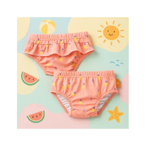 Fresk: Πάνα - μαγιό με προστασία UV50 Summer fruit για κορίτσι