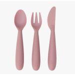 πιρούνι και μαχαίρι σιλικόνης 24+ μηνών Blush