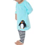 Φόρεμα Μακρυμάνικο Πιγκουϊνος Γαλάζιο - Image 3