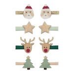 Mimi & Lula Χριστουγεννιάτικα Μίνι Κλιπ Santa & Rudolf