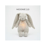 MOONIE 2.0: Επαναφορτιζόμενο βοήθημα ύπνου με ηχογράφηση & αισθητήρα κλάματος – Οργανικό βαμβάκι Gray Bunny - Image 8