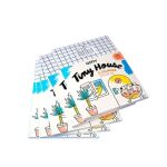 OMY - Χάρτινο Αναδιπλούμενο Σπιτάκι με Φιγούρες Color in