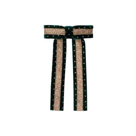 Mimi & Lula Πράσινος Φιόγκος Glitter