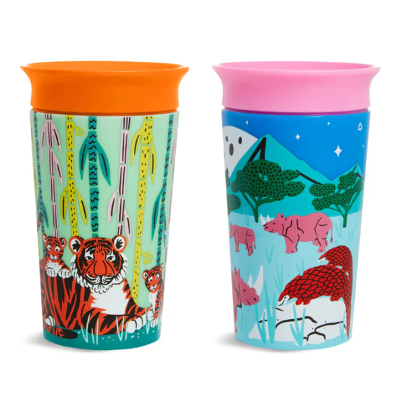 MUNCHKIN - Miracle Σετ 2 τεμαχίων SIPPY 266ML - RHINO | TIGER