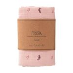 FRESK - Πάνες αγκαλιάς 100% οργανικό βαμβάκι 70x60cm σετ 2τμχ.- Seahorse - Image 3