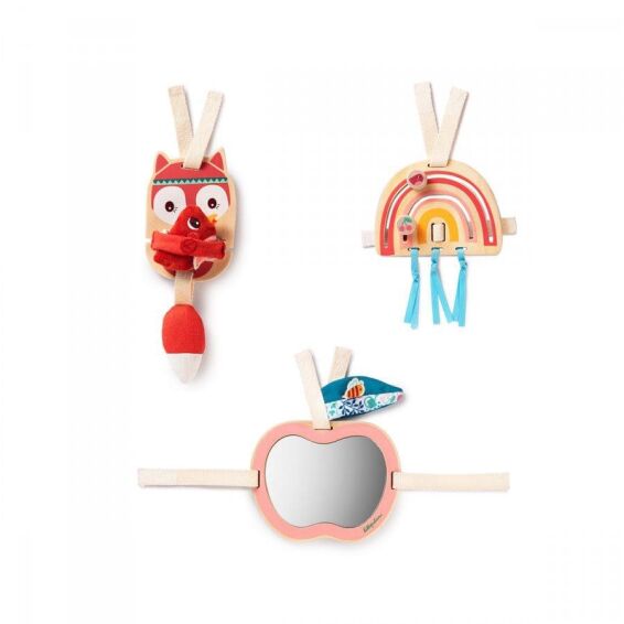 LILLIPUTIENS - Σετ 3 ξύλινων κρεμαστών παιχνιδιών Αλίς