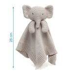 Πανάκι Παρηγοριάς Cotton Friends Ελεφαντάκι 25cm. Γκρι - Image 4