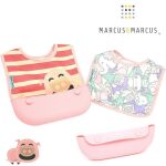 MARCUS&MARCUS -  Σαλιάρες Σιλικόνης Αδιάβροχες Βόλτας με Θήκη Γουρουνάκι - Image 5