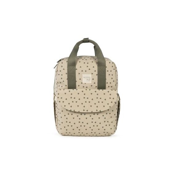 WALKING MUM : Τσάντα Αλλαξιέρα Backpack Poppy Olive Hearts