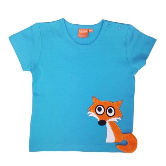 Μπλουζάκι Κοντομάνικο Αλεπού Γαλάζιο