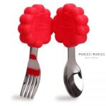 MARCUS & MARCUS - Σετ Κουτάλι και Πιρούνι με Χερούλι Σιλικόνης Λιονταράκι - Image 3