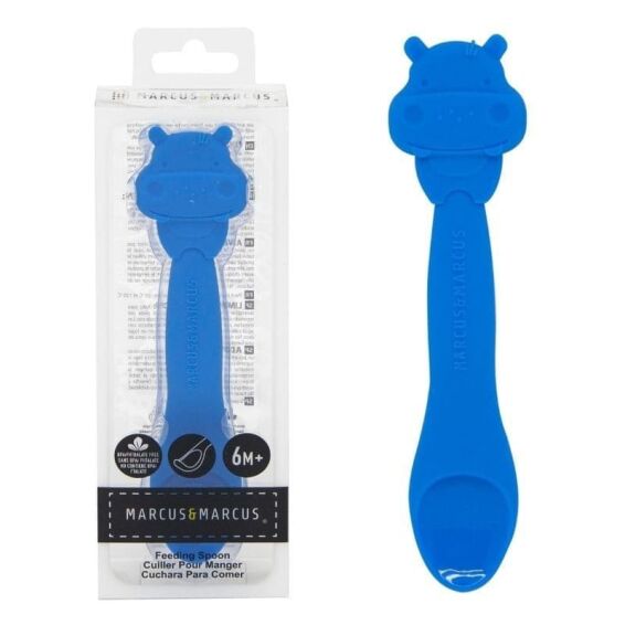 MARCUS & MARCUS - Βρεφικό κουτάλι σιλικόνης Ιπποπόταμος