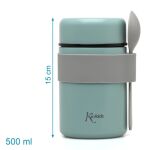 KIOKIDS - Βρεφικό Θερμός Φαγητού με Κουταλάκι Μέντα 500ml - Image 2