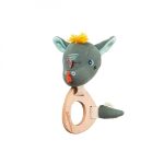 LILLIPUTIENS -  Υφασμάτινη κουδουνίστρα με ξύλινο κρίκο Joe