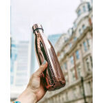 CHILLY'S Chrome Μπουκάλι Θερμός Ανοξείδωτο BPA Free 500ml Rose Gold - Image 2