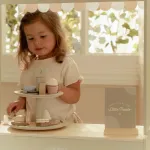 LITTLE DUTCH. Ξύλινη διώροφη πιατέλα με γλυκίσματα FSC - Image 3