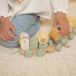 LITTLE DUTCH. Ξύλινο τρενάκι με άσκηση λεπτής κίνησης κοτοπουλάκι Little Farm FSC - Image 3